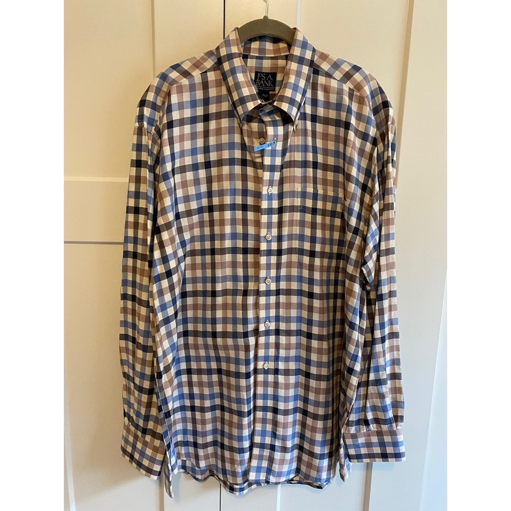 Jos A Bank Shirt Large Executive Collection Button Down